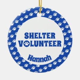 Blåttskyddvolontär Julgransprydnad Keramik