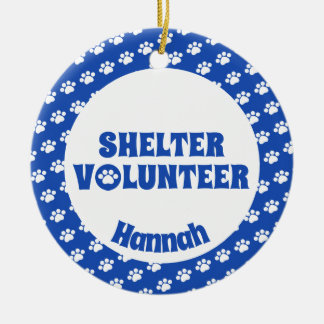 Blåttskyddvolontär Julgransprydnad Keramik