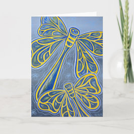 Blåttsländahälsning Kort