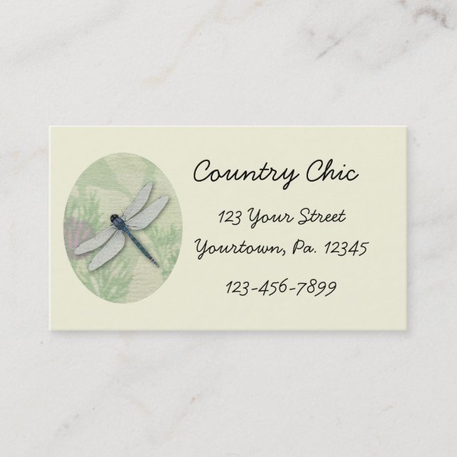 Blåttsländavisitkort Visitkort (Framsida)