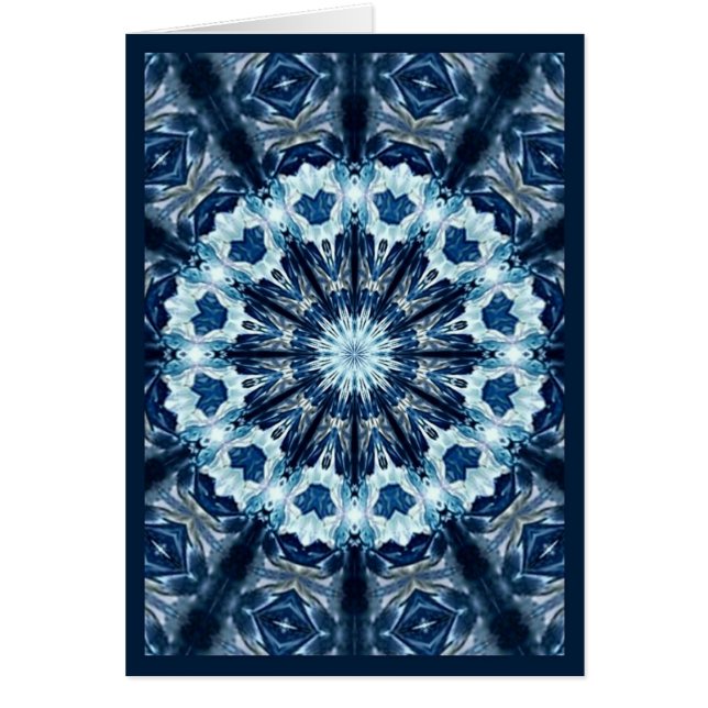 Blåttsnöre Hälsningskort (Framsidan)