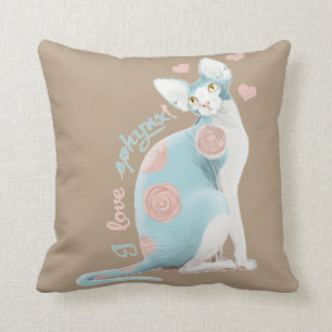 💛💙💛blåttSphynx 💛💙💛 Kudde