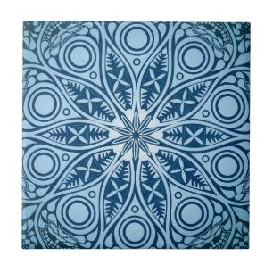 BlåttStarburst grafisk design Kakelplatta