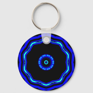 Blåttstjärna Keychain Nyckelring