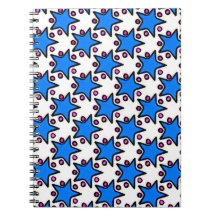 Blåttstjärnaanteckningsbok