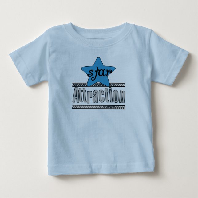 Blåttstjärnaattraktion T Shirt (Framsida)