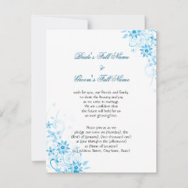 Blåttstjärnablomma Inbjudningar