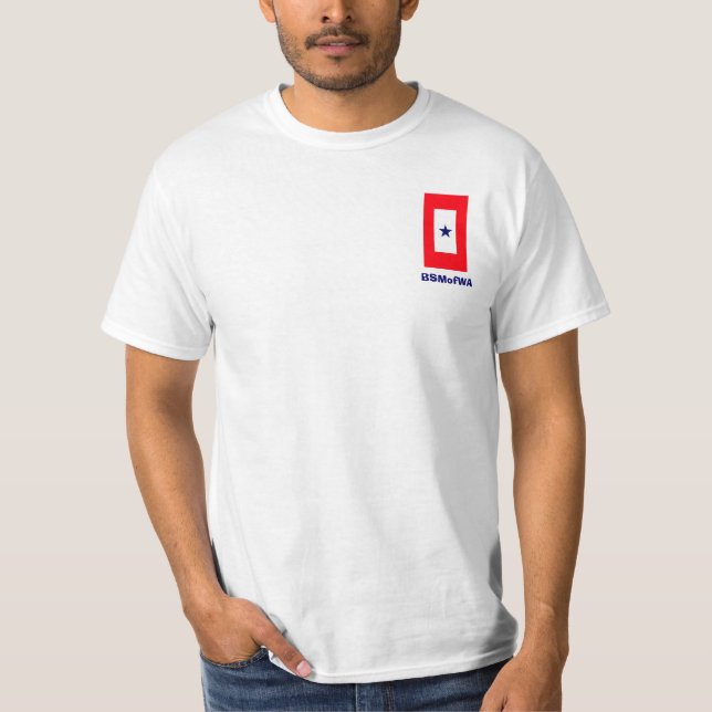 Blåttstjärnamammor av WA. T-tröja T-shirt (Framsida)