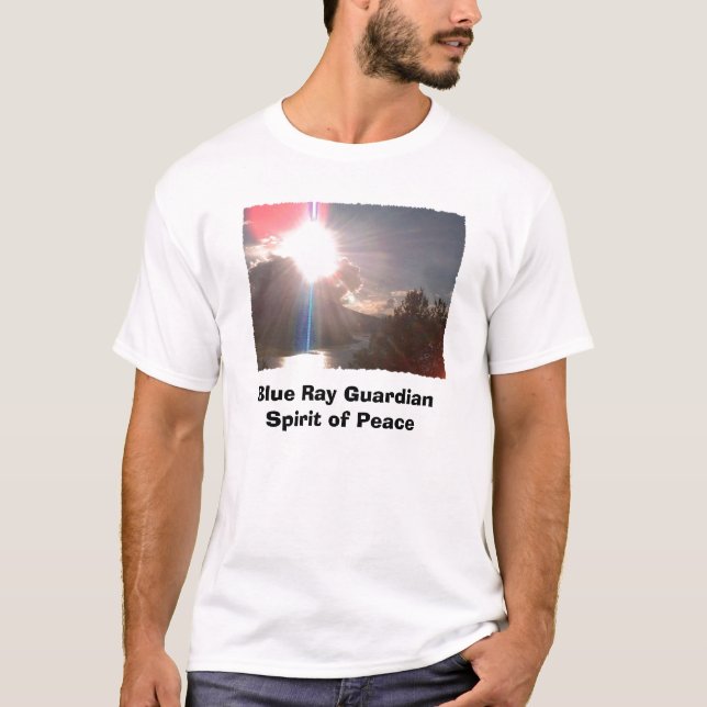 Blåttstråle GuardianSpirit av fred Tee Shirt (Framsida)