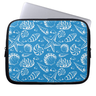 Blåttstrandmönster Laptop Sleeve