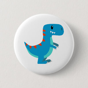 BlåttT-Rex Dinosaur Knapp