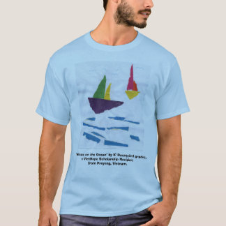 BLÅTTT-TRÖJA "segelbåtar" (BILDEN FRAMME) Tee Shirt