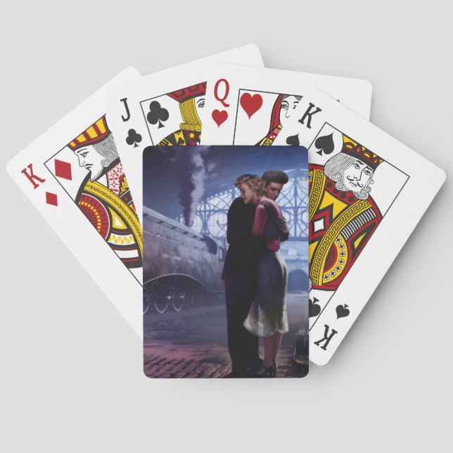 Blåtttåg Spel Kort (Baksidan)