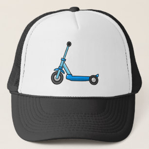 Blåtttecknaden sparkar/Pushsparkcykeln Keps