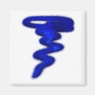 Blåtttornado Magnet