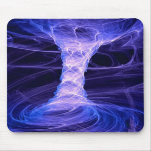 Blåtttornadoutrymme Mousepad Musmatta
