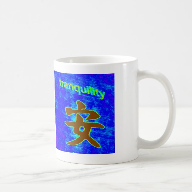 blåtttranquilitymugg kaffemugg (Höger)