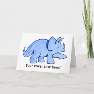 BlåttTriceratops Kort