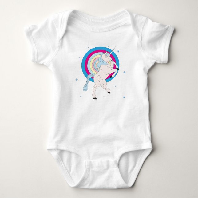 BlåttUnicorn Tee Shirt (Framsida)