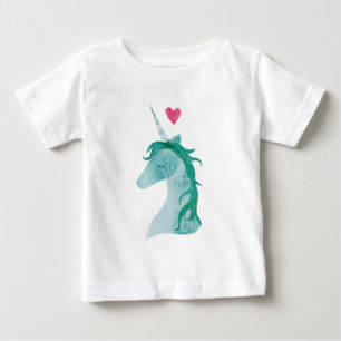 BlåttUnicornmagi med hjärta T Shirt