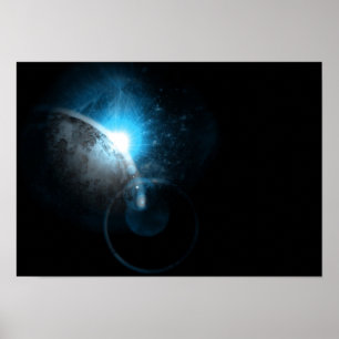 Blåttutrymme Poster