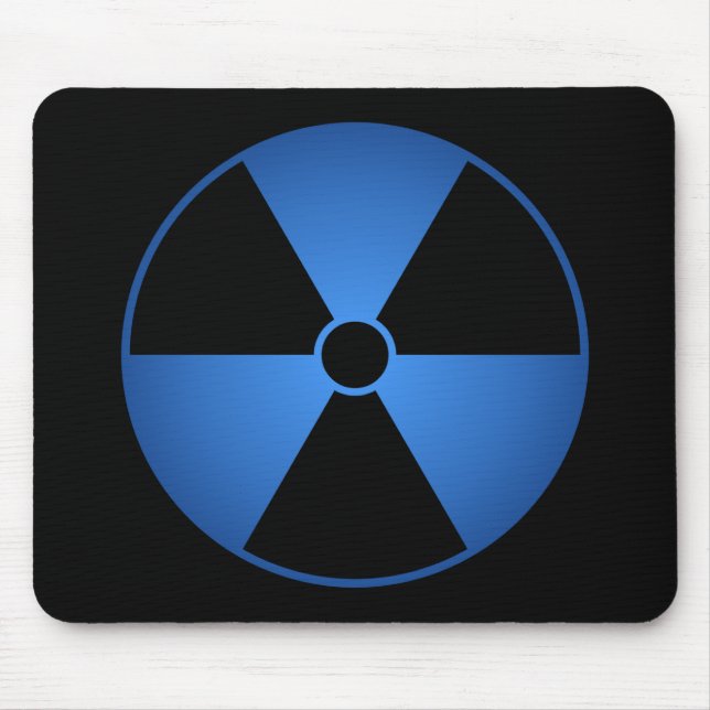 Blåttutstrålningssymbol Mousepad Musmatta (Framsidan)