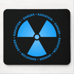 Blåttutstrålningssymbol Mousepad Musmatta