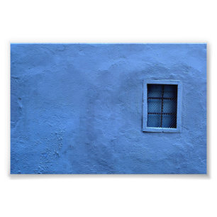 Blåttvägg - fototryck