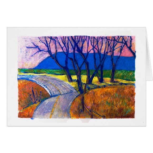 Blåttval Hälsningskort (Framsidan Horizontal)