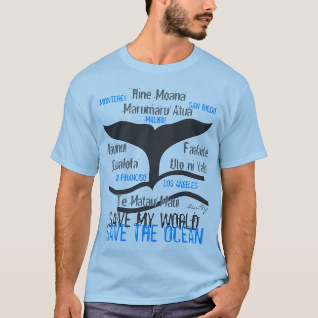 Blåttval Tee (Framsida)