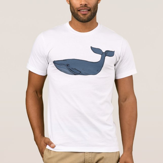Blåttval Tee Shirt (Framsida)