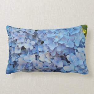 Blåttvanlig hortensia 2 lumbarkudde