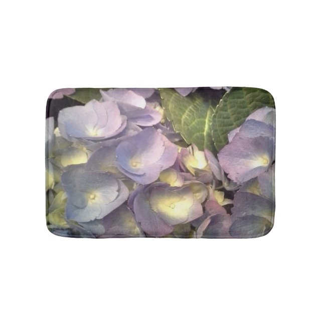 Blåttvanlig hortensia badrumsmatta (Framsidan)