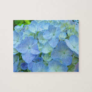 Blåttvanlig hortensia blommar pussel