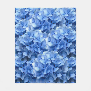 Blåttvanlig hortensia fleecefilt