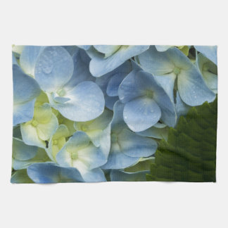 Blåttvanlig hortensia kökshandduk