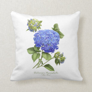 Blåttvanlig hortensia kudde