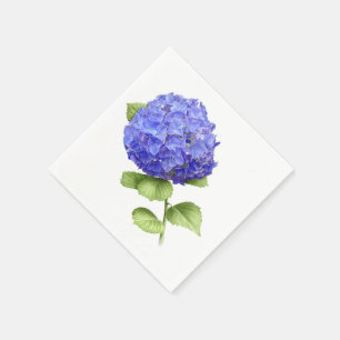 Blåttvanlig hortensia pappersservett
