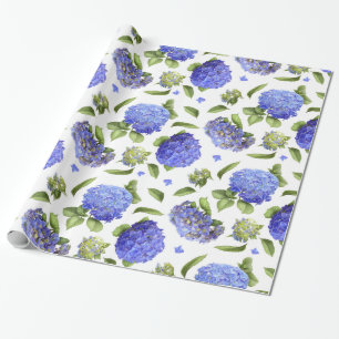 Blåttvanlig hortensia presentpapper