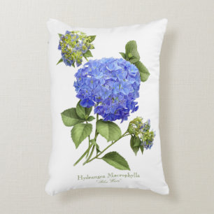 Blåttvanlig hortensia prydnadskudde