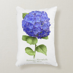 Blåttvanlig hortensia prydnadskudde