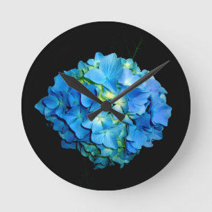 Blåttvanlig hortensia rund klocka