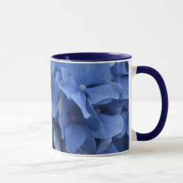 Blåttvanlig hortensiamugg mugg