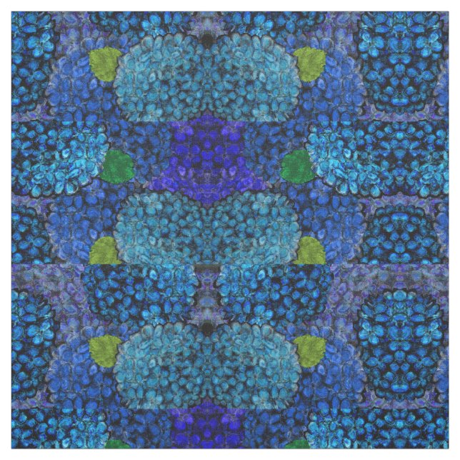 Blåttvanlig hortensiatyg tyg (Provkarta)