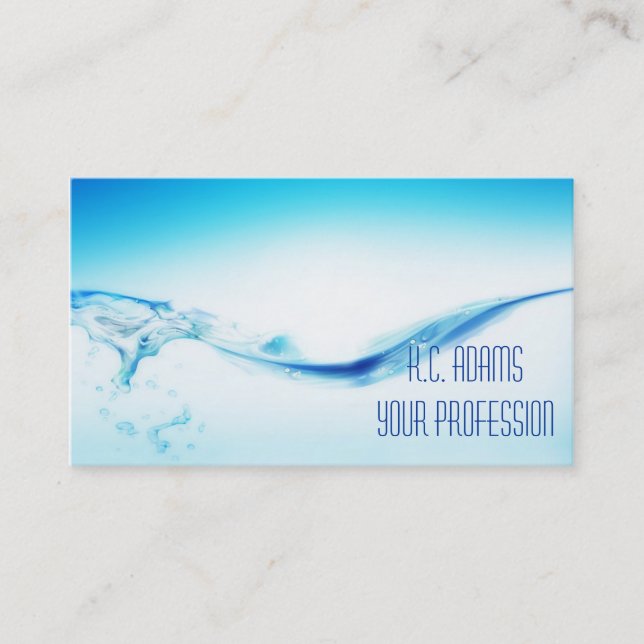 Blåttvatten Visitkort (Framsida)