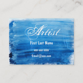 Blåttvattenfärgvisitkortar Visitkort