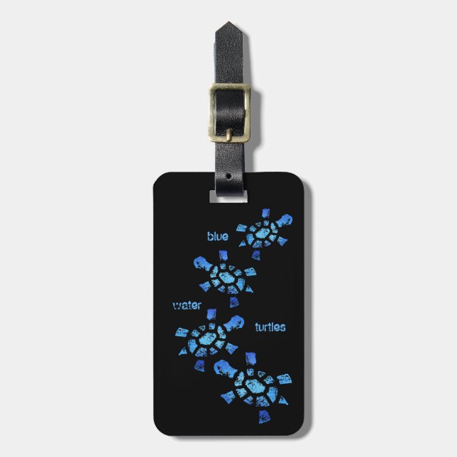 Blåttvattensköldpaddor Bagagebricka (Vertikal Framsida)