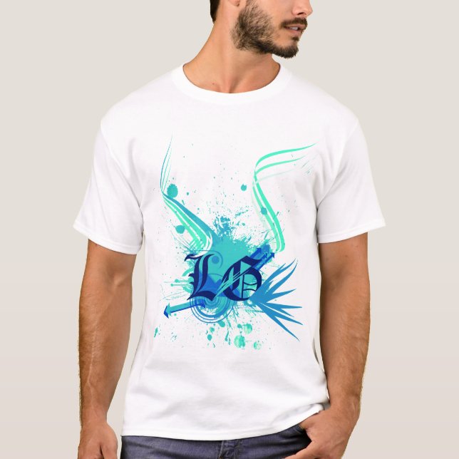 Blåttvektor T-shirt (Framsida)