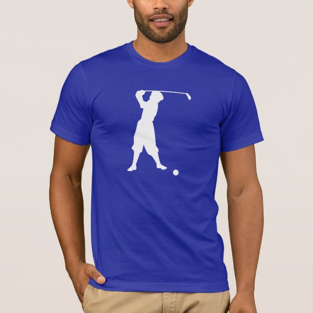 Blåttvintagegolfare T-shirt (Framsida)