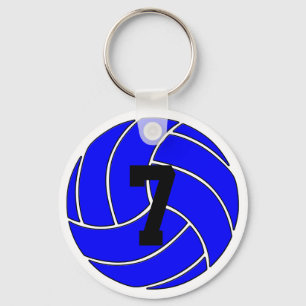 Blåttvolleyboll Keychain (nyckelringen) Nyckelring